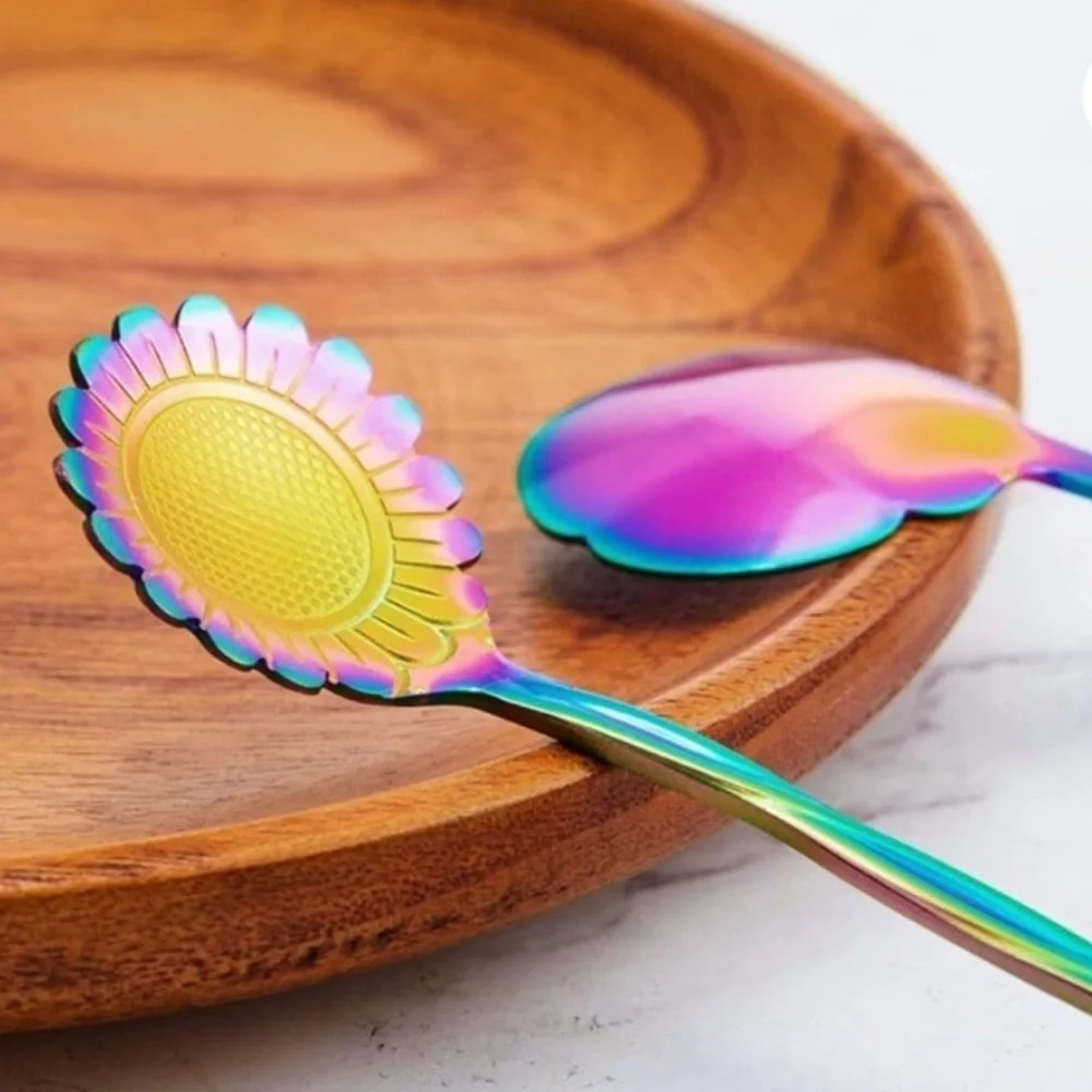 Set/2 Floral Spoons, Multicolor (SAKURA + PANSY) - Picture 10 of 12